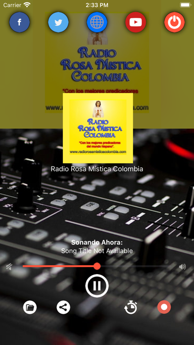 Radio Rosa Mistica Colombia Screenshot