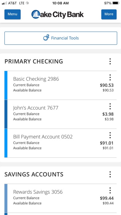 Lake City Bank Digital Screenshot