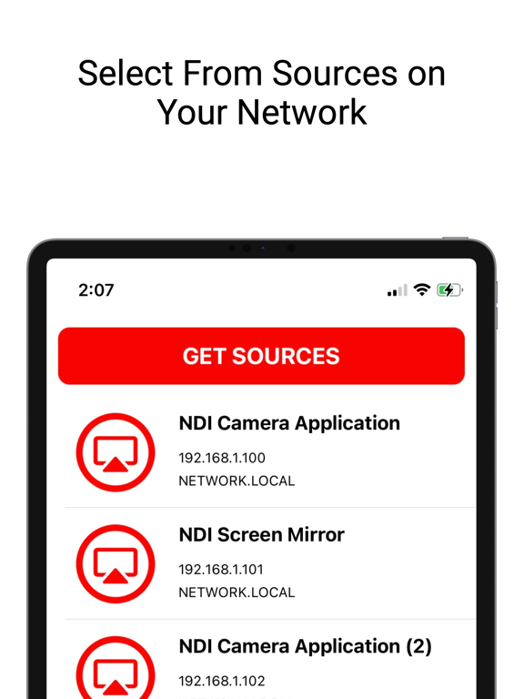 Stream Monitor for NDI HX iPad app afbeelding 2