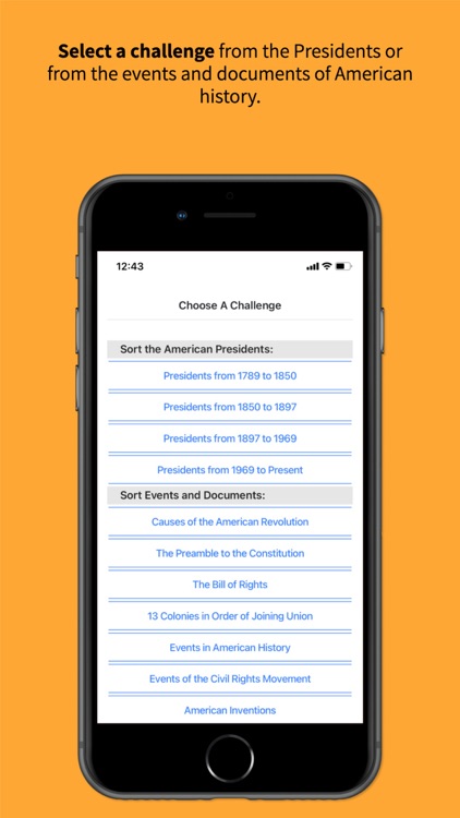 The HistoryOrder App