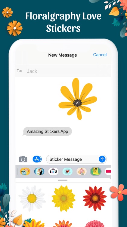 Floralgraphy Love Sticker