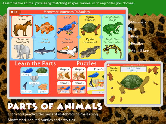 Montessori Science iPad screenshot