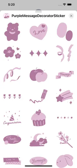 Game screenshot Purple Message Decorator apk