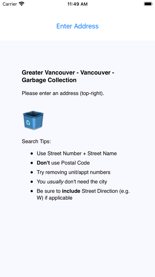 #1. Vancouver Area Garbage Collect (iOS) 由: Mohanjit Grewal