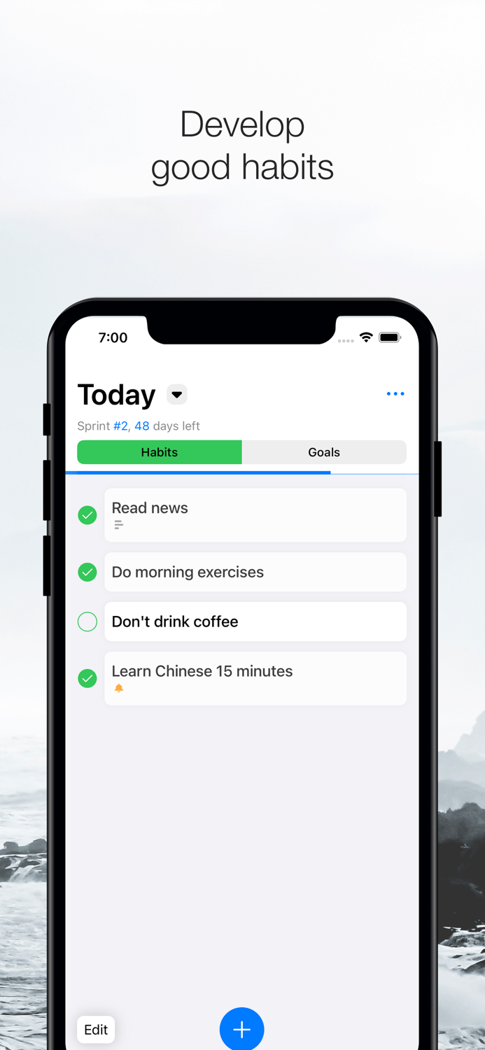 BeBetter habits and goals