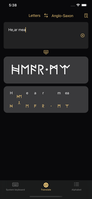 ‎Write in Runic Screenshot