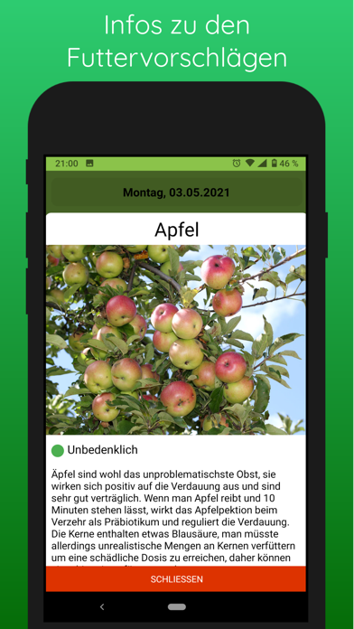 Mein Futterplan Screenshot
