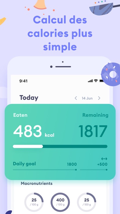Screenshot #2 pour Mon coach minceur et calories
