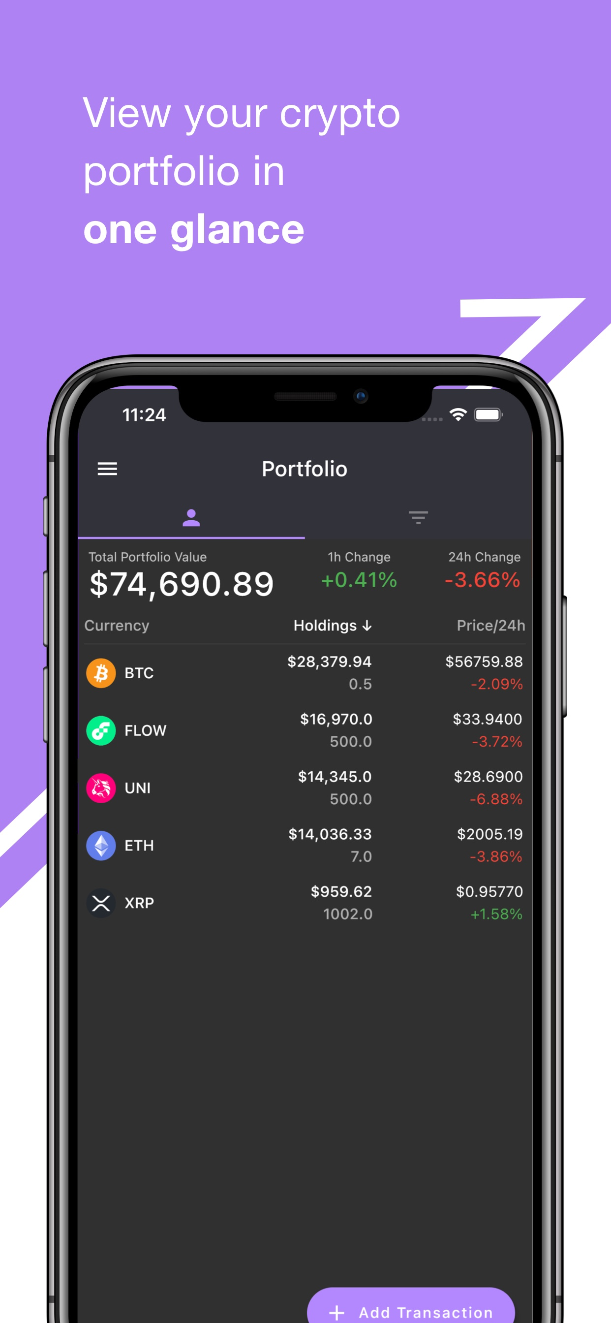 Crypto Tracker: Coin Portfolio