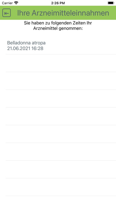 Meine Homöopathie-App Screenshot