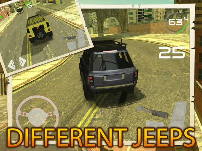 Jeep Traffic Parking Driving