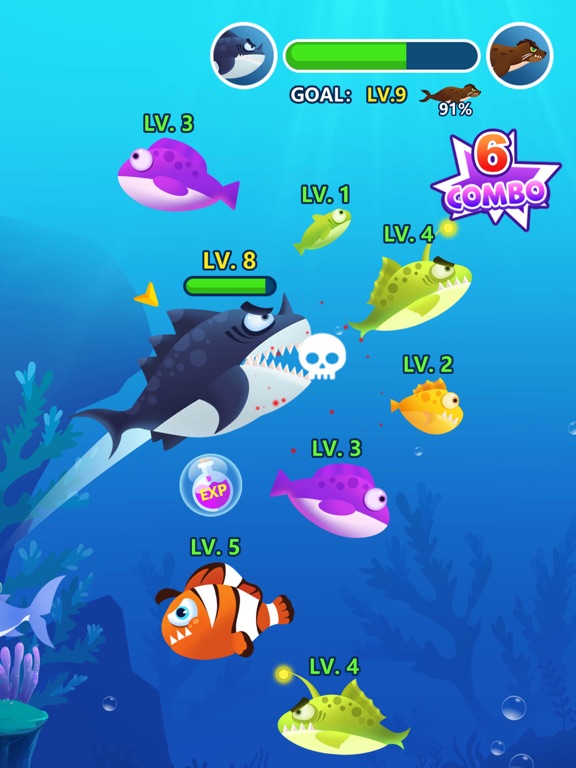 Screenshot #6 pour Ocean Fish Evolution