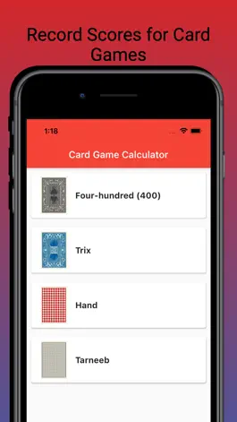 Game screenshot Card Games Calculator mod apk