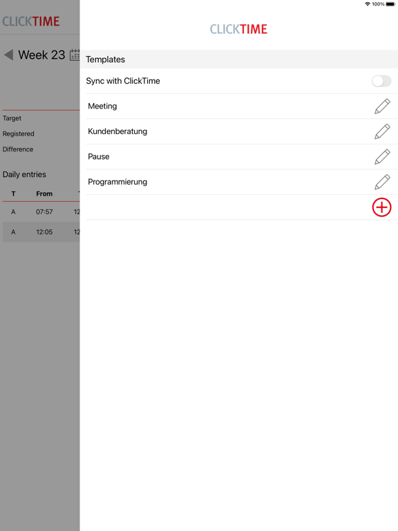 Screenshot #6 pour ClickTime - Zeiterfassung