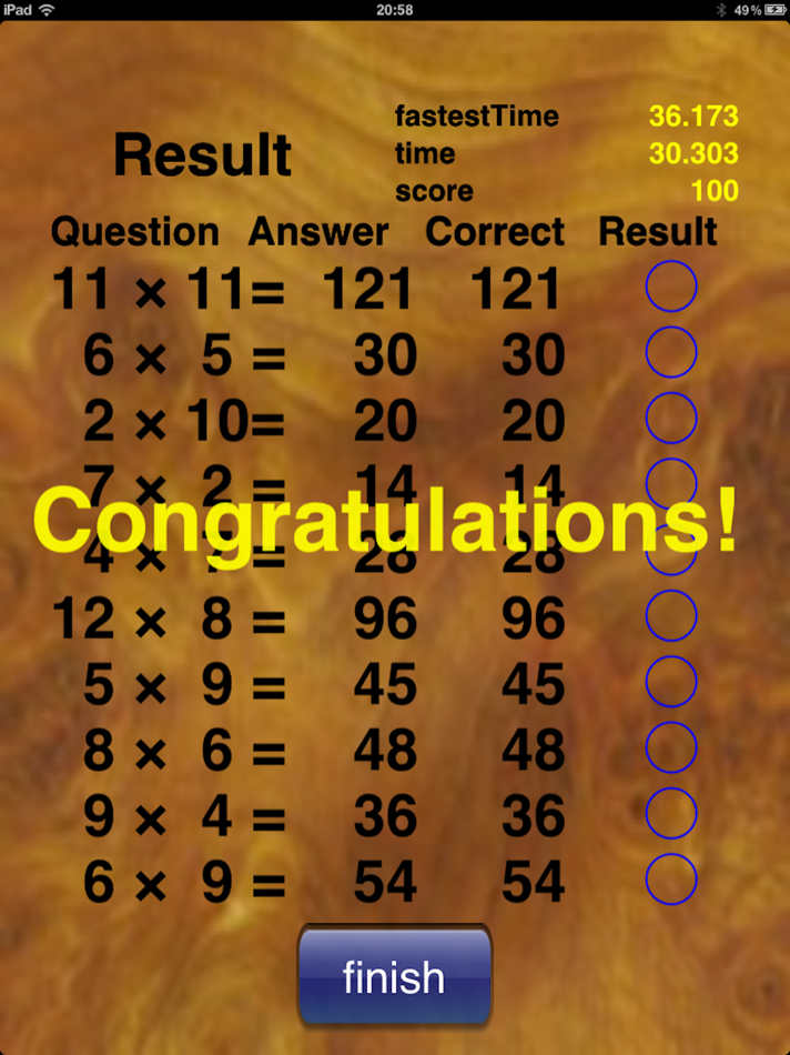 #4. Multiplication Table 12×12 (iOS) Bởi: asunaroseven