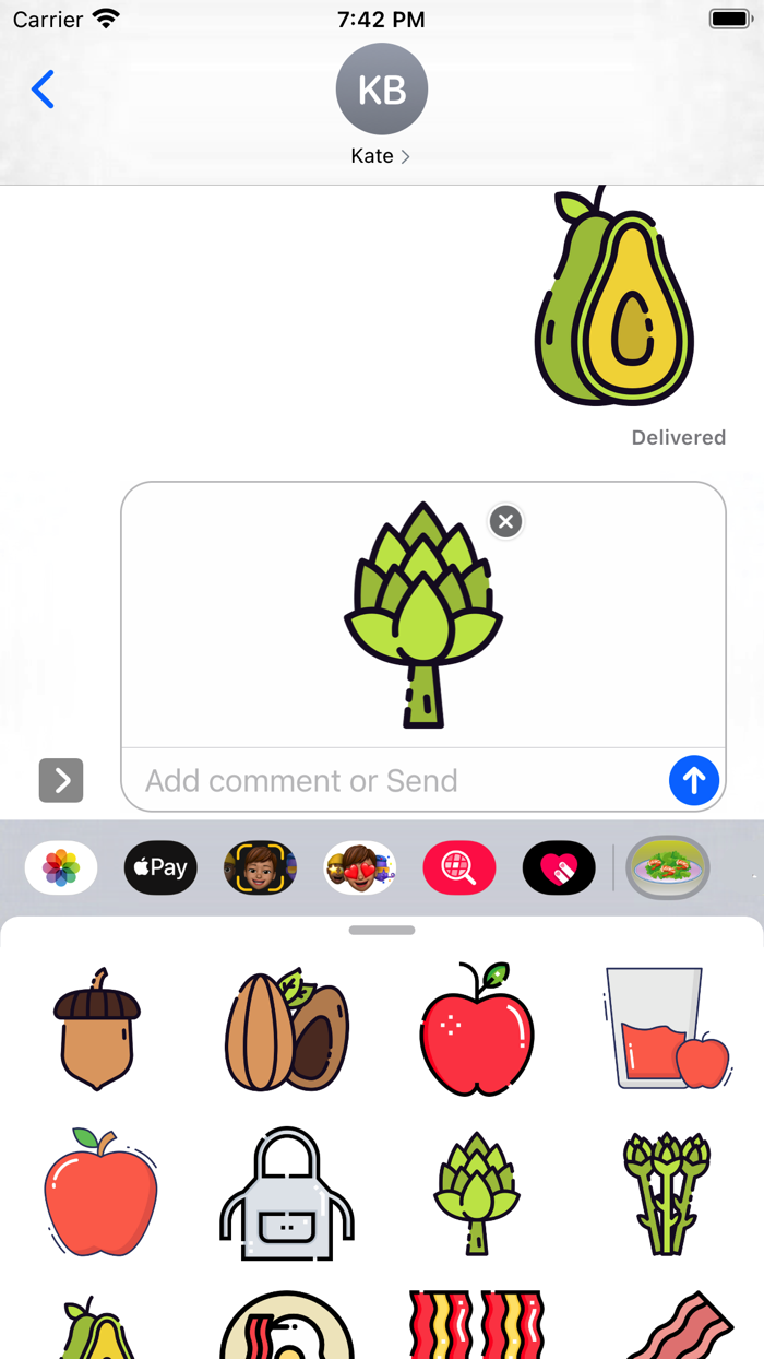 Mealtime Stickers pack