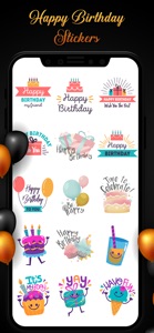 Birthday Stickers!!! screenshot #2 for iPhone