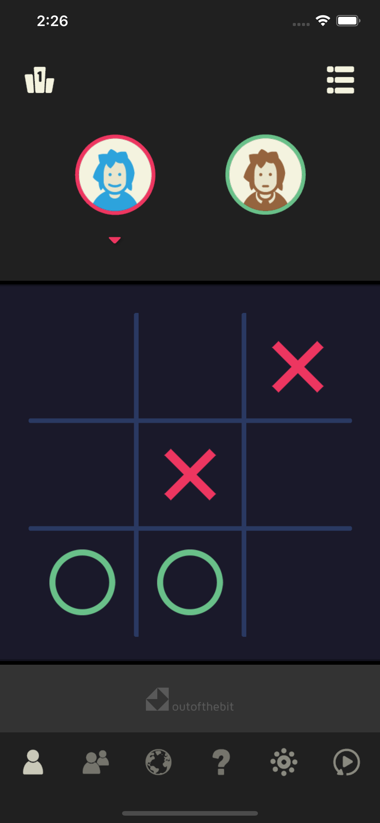 Noughts and Crosses TicTacToe