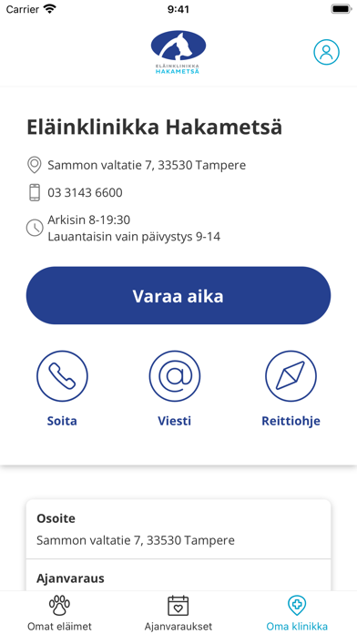 Eläinklinikka Hakametsa Screenshot