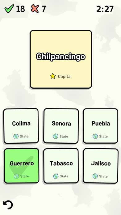 States of Mexico Quiz Screenshot