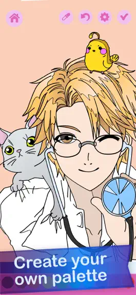 Game screenshot Kawaii Anime Coloring Book hack