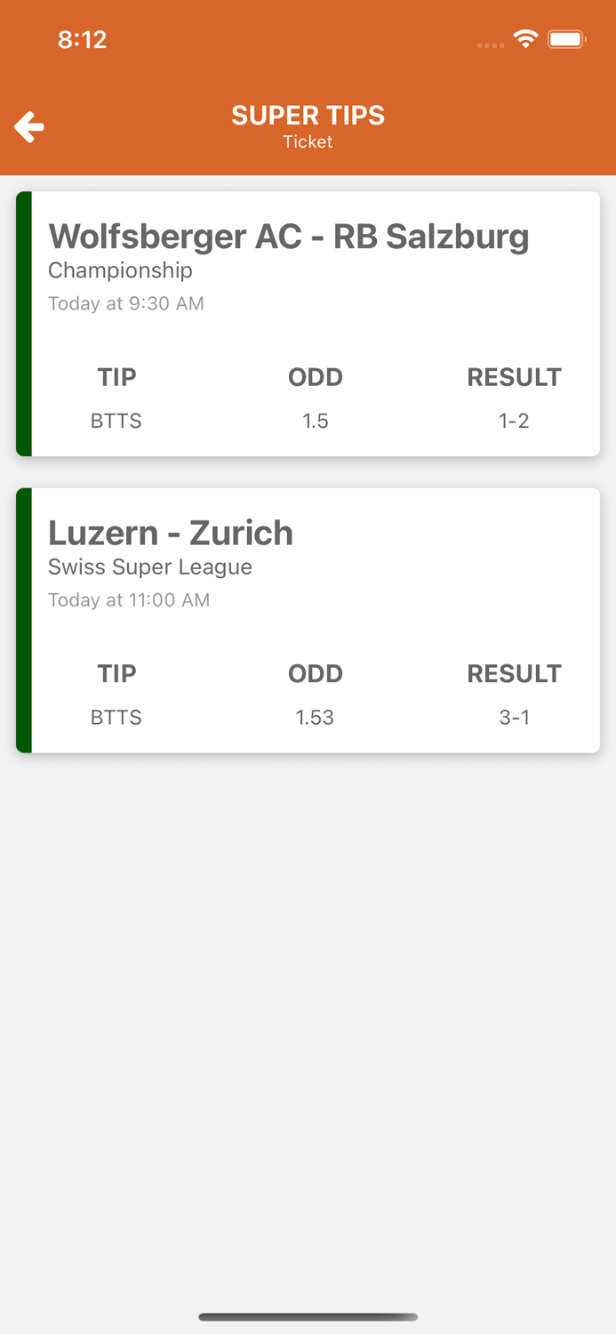 Super Tips - Goals and BTTS