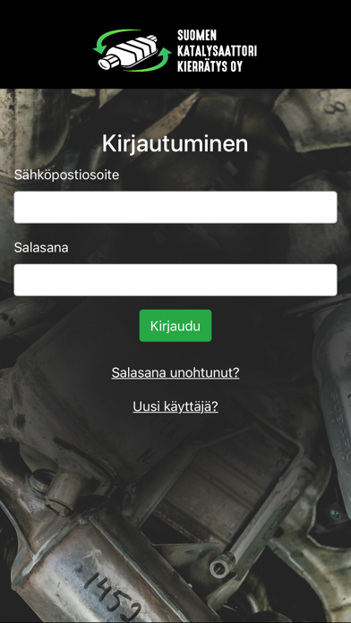 Katalysaattorikierrätys Screenshot