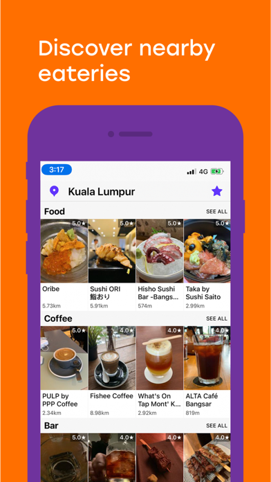 Tablegrub: Food Ratings Screenshot 1 - AppWisp.com Tablegrub: Food Ratings Screenshot 1 - AppWisp.com