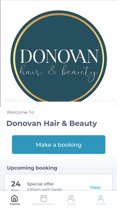 Donovan Hair & Beauty Screenshot