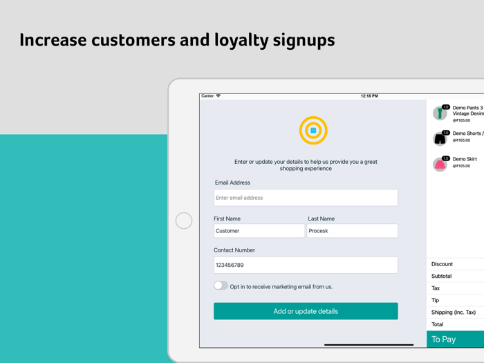 Customer Display for Hike POS