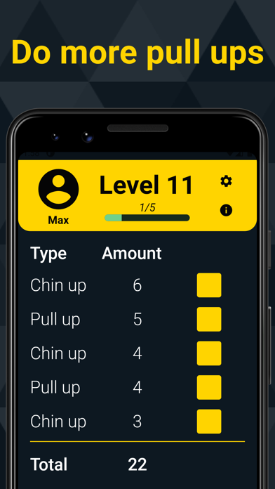 Progressive Pull up Trainer Screenshot