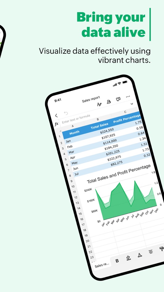 #3. Zoho Sheet: Spreadsheet App (iOS) بواسطة: Zoho Corporation