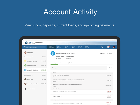 MyDCCU Mobile iPad screenshot 7 - Finance app