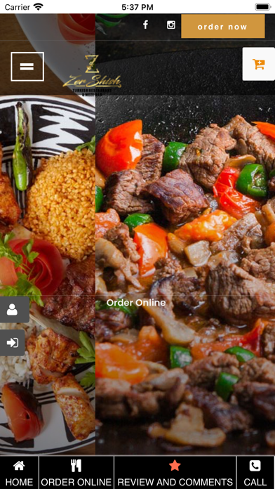 ZerShish Restaurant Screenshot