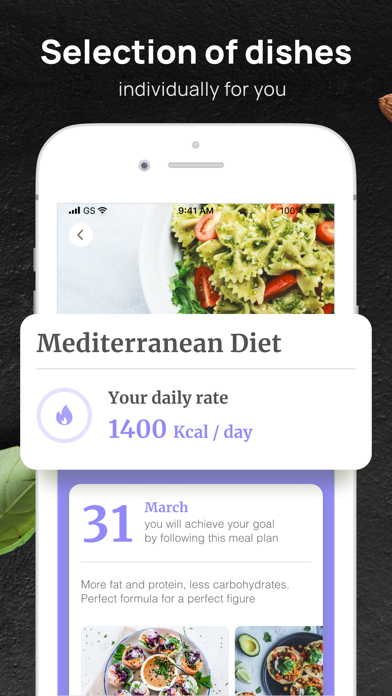 PEP: Mediterranean diet plan Screenshot