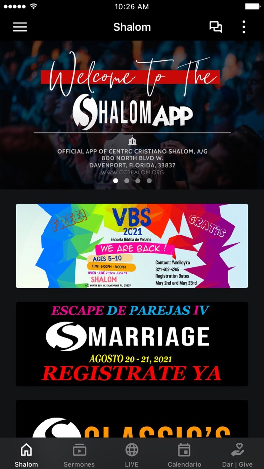 #1. CCShalom (iOS) Podle: Centro Cristiano Shalom - Asambleas De Dios - Davenport, Florida, Inc.
