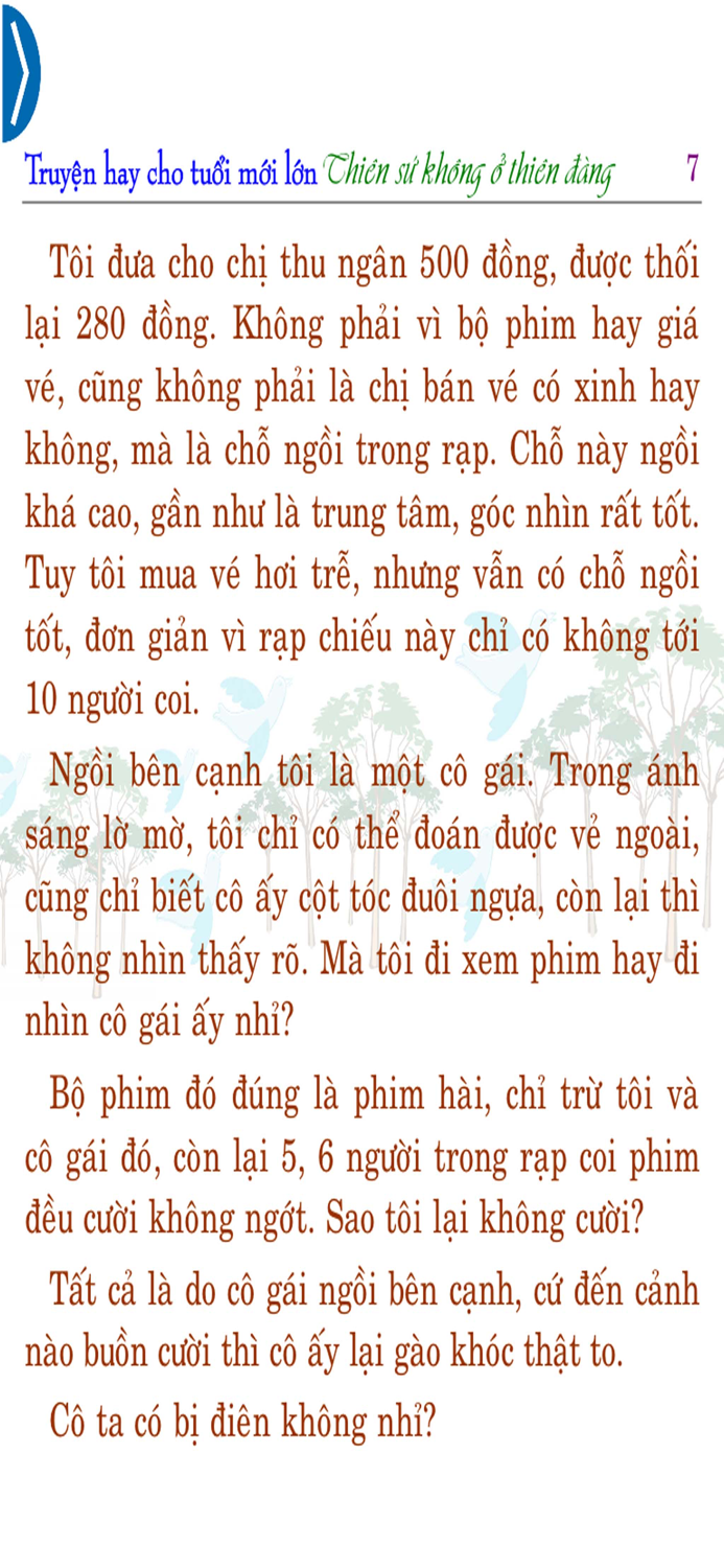 Thiên sứ không ở trên thiên