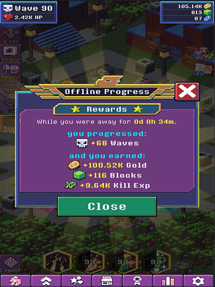 Idle TD Heroes vs Zombies