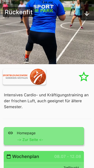 Sport im Park - Duisburg Screenshot