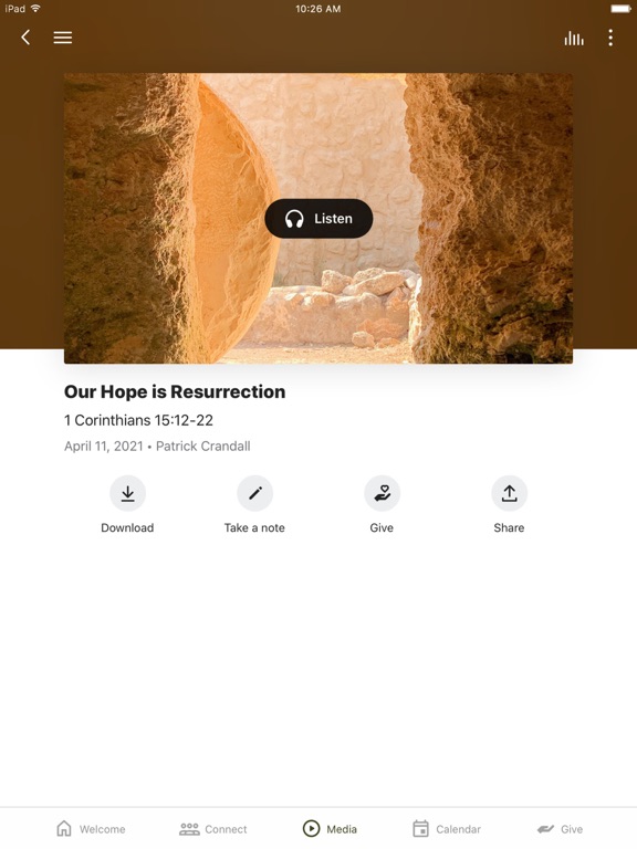 Covenant Grace Columbia iPad screenshot 3 - Education app