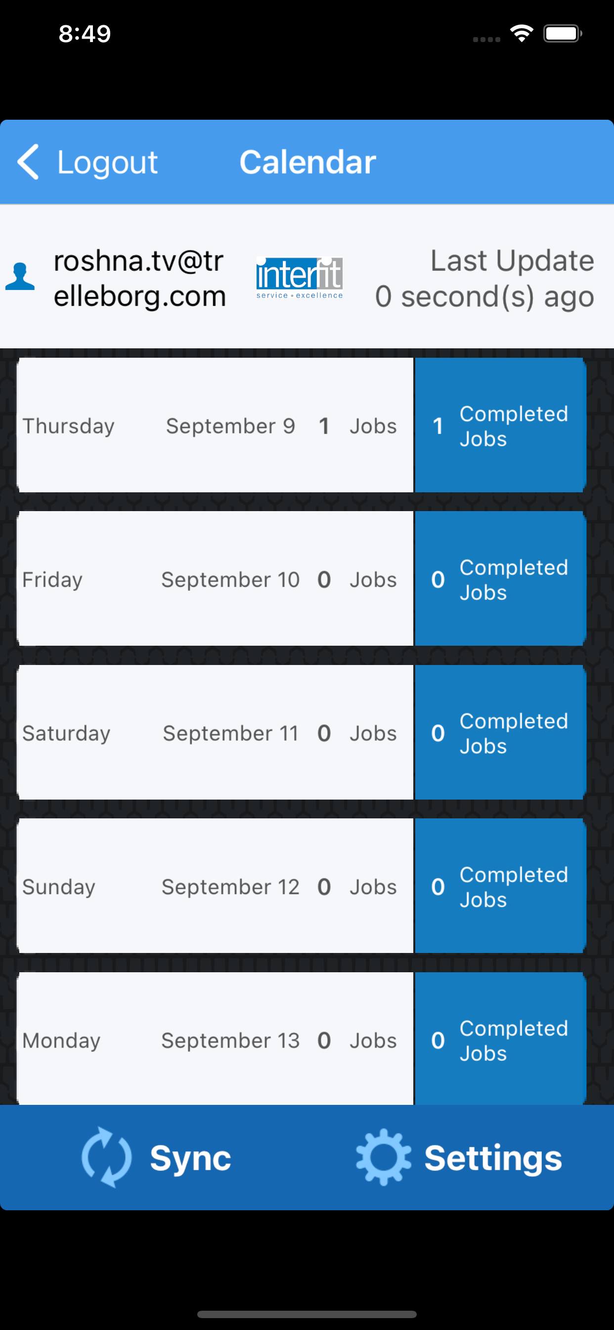 Interfit Service App