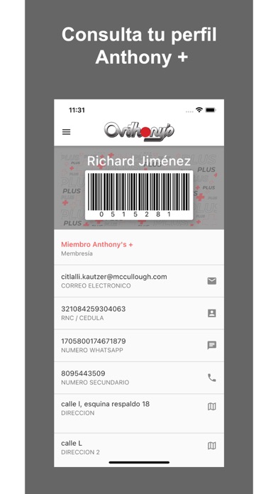 Tiendas Anthonys Screenshot