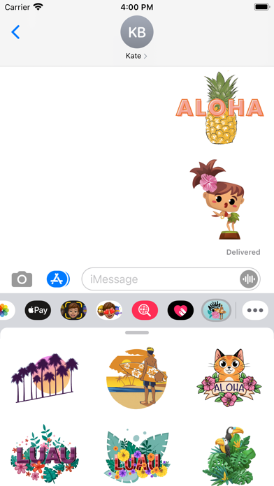 Sunshine Hawaii Luau Stickers Screenshot