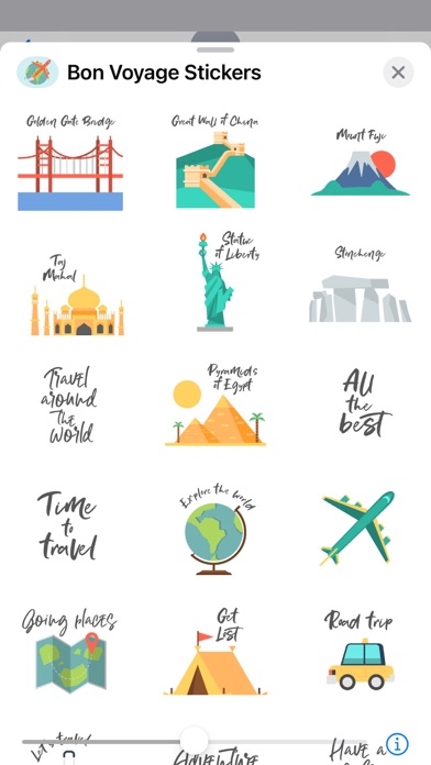 Bon Voyage Stickers Screenshot
