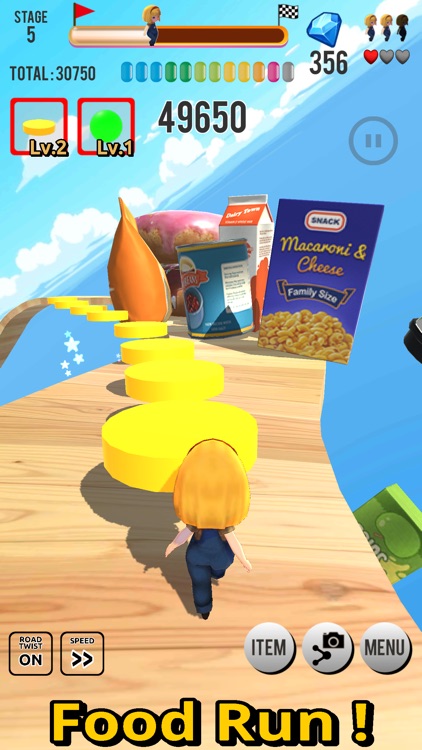 Food Run Game: simple run game