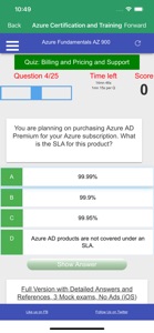 Azure Fundamentals Az900 Prepa screenshot #3 for iPhone