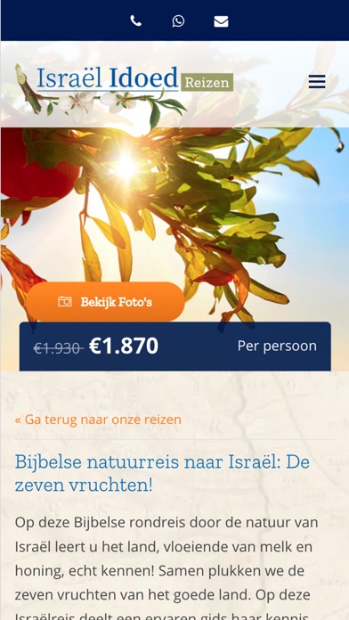 Israël Idoed Reizen Screenshot