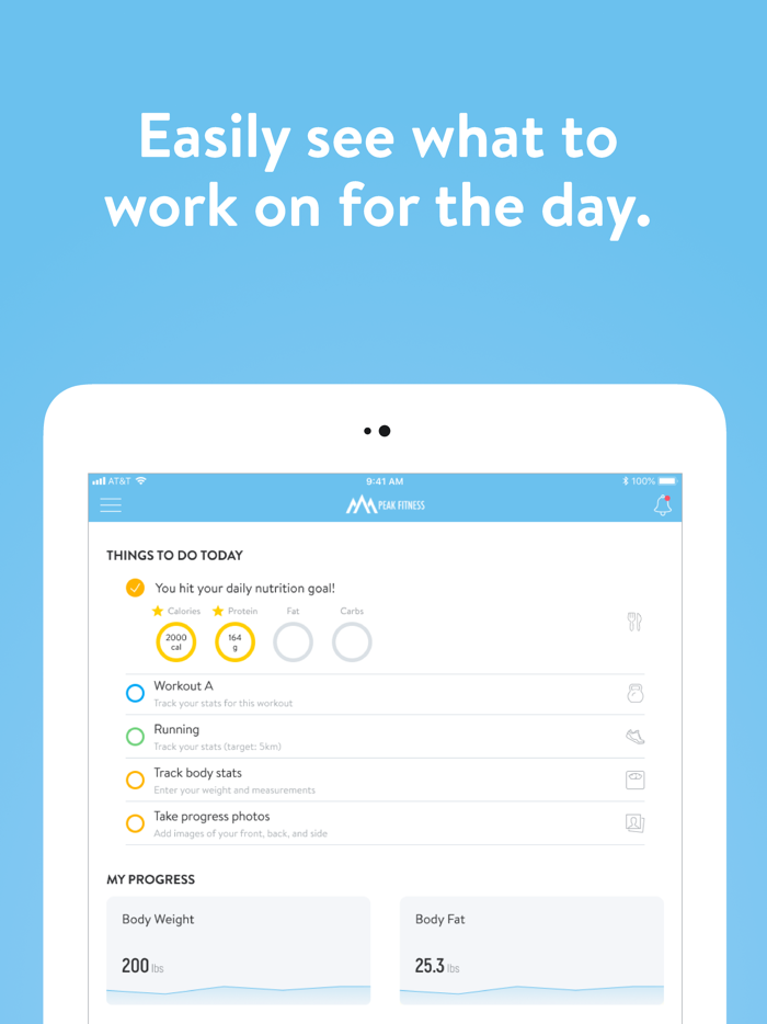 Peak Fitness ABC Trainerize