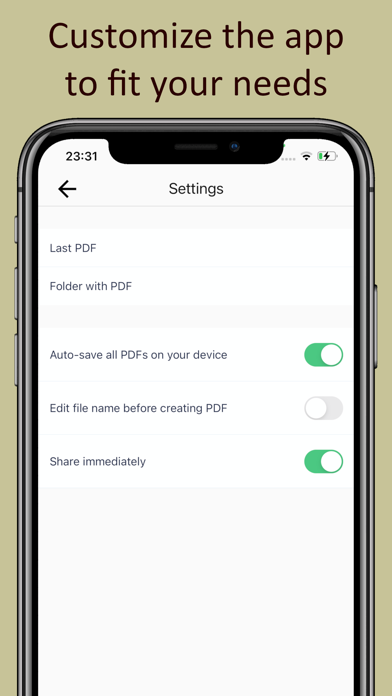 Photo to PDF - Just One Click Screenshot