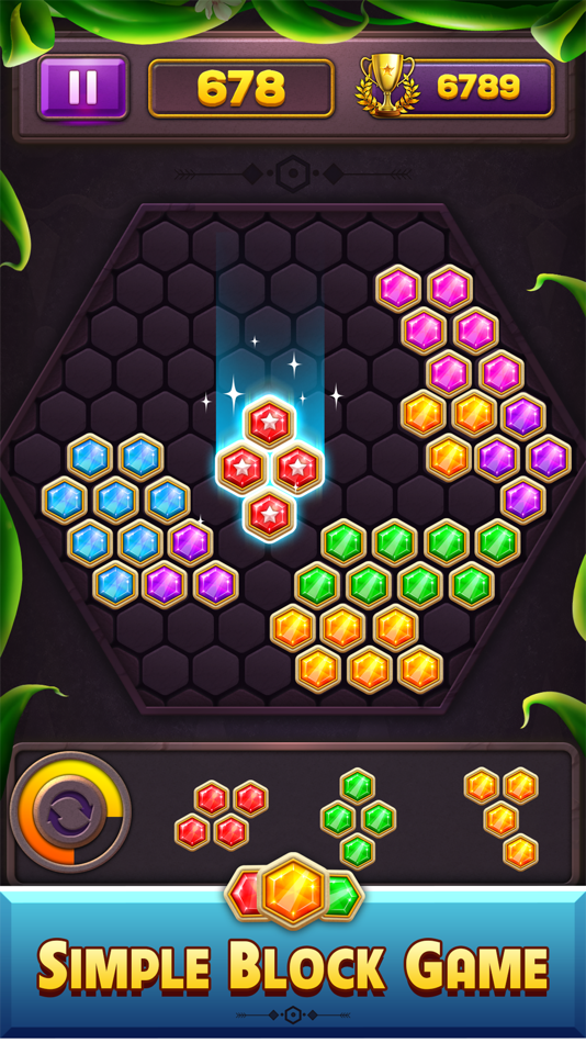 #1. Hexa Block Puzzle Star Gem (iOS) 由: Hoang Vinh Nguyen